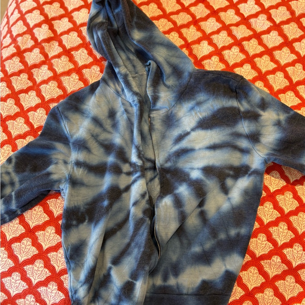Blue Tie-Dye Hoodie